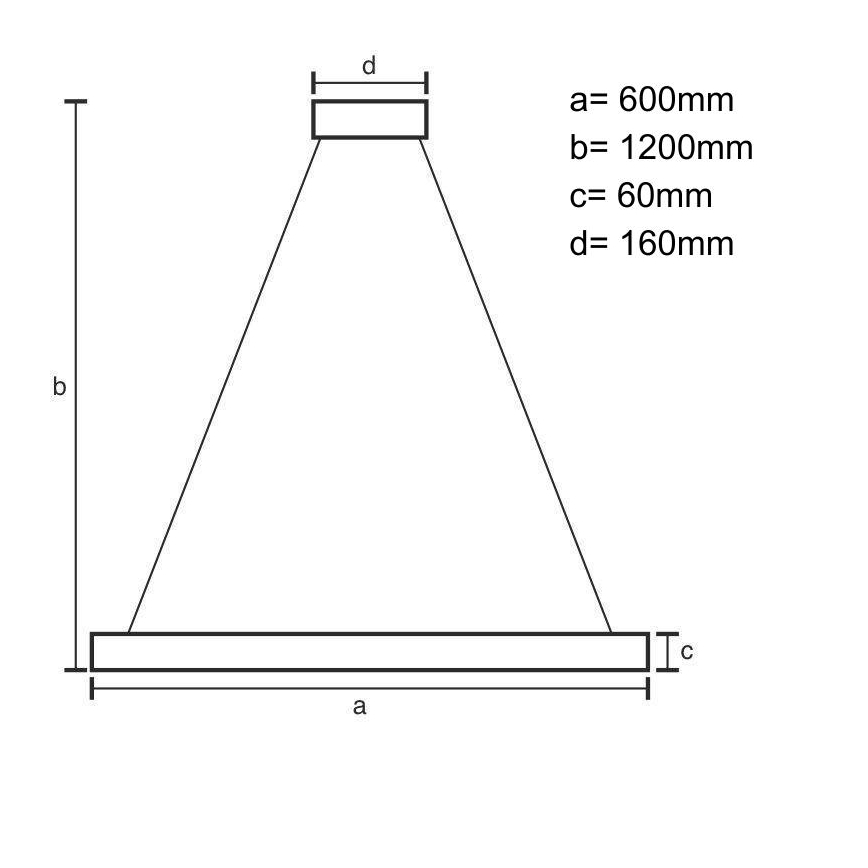 Світлодіодна підвісна люстра з регулюванням яскравості LED/55W/230V 3000-6500K білий + пульт дистанційного керування