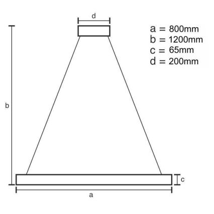 LED Кришталева підвісна люстра з регулюванням яскравості LED/55W/230V 3000-6500K глянцевий хром + пульт дистанційного керування