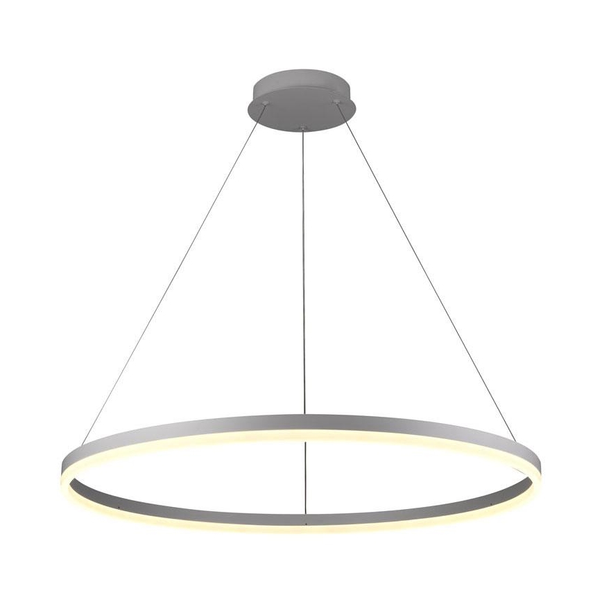 Світлодіодна підвісна люстра з регулюванням яскравості LED/55W/230V 3000-6500K діаметр 80 см + пульт дистанційного керування