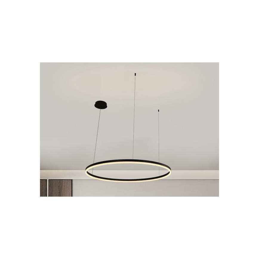 Світлодіодна підвісна люстра з регулюванням яскравості LED/55W/230V 3000-6500K + пульт дистанційного керування