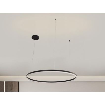 Світлодіодна підвісна люстра з регулюванням яскравості LED/55W/230V 3000-6500K + пульт дистанційного керування