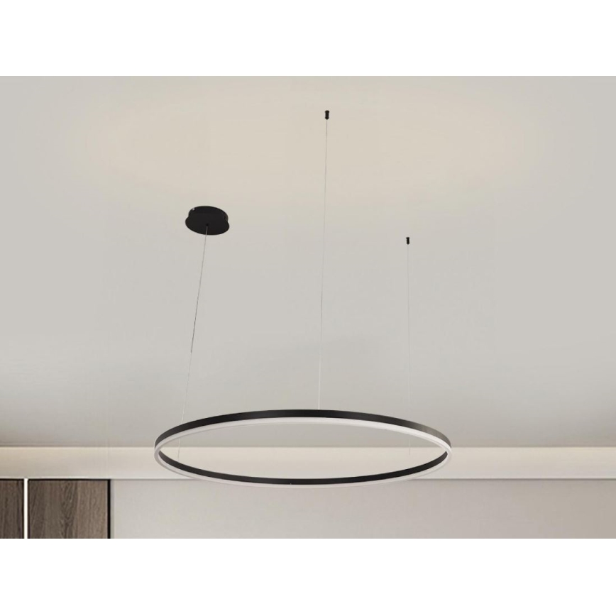 Світлодіодна підвісна люстра з регулюванням яскравості LED/55W/230V 3000-6500K + пульт дистанційного керування