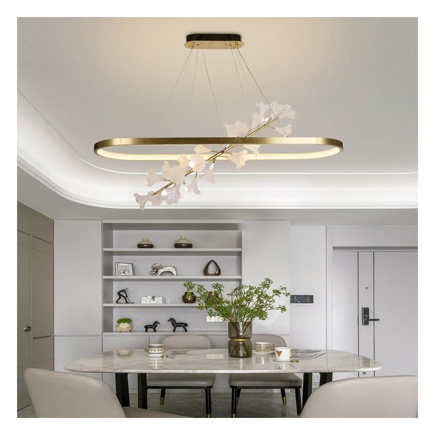 Світлодіодна підвісна люстра з регулюванням яскравості LED/65W/230V 3000-6500K + пульт дистанційного керування