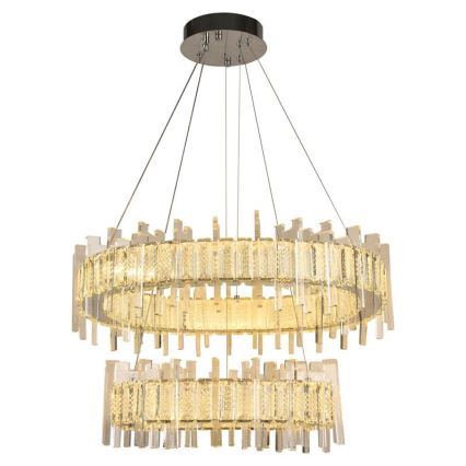 LED з регулюванням яскравості кришталева люстра підвісна LED/65W/230V 3000-6500K + пульт дистанційного керування