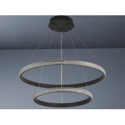 Світлодіодна підвісна люстра з регулюванням яскравості LED/65W/230V 3000-6500K + пульт дистанційного керування