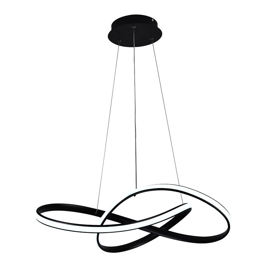 Світлодіодна підвісна люстра з регулюванням яскравості LED/70W/230V 3000-6500K діаметр 55 см + пульт дистанційного керування