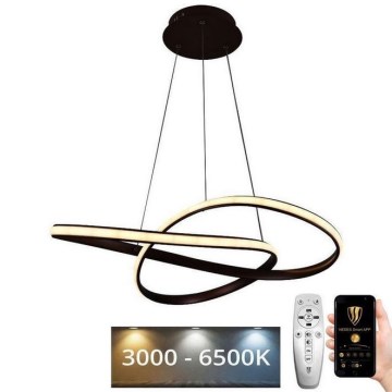 Світлодіодна підвісна люстра з регулюванням яскравості LED/70W/230V 3000-6500K + пульт дистанційного керування