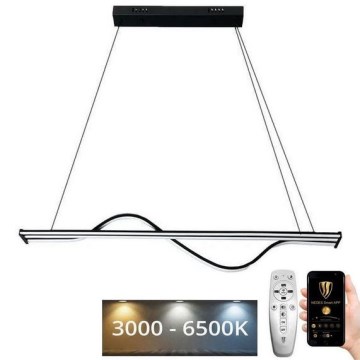 Світлодіодна підвісна люстра з регулюванням яскравості LED/70W/230V 3000-6500K + пульт дистанційного керування