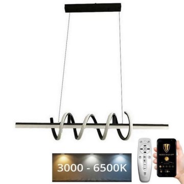 Світлодіодна підвісна люстра з регулюванням яскравості LED/70W/230V 3000-6500K + пульт дистанційного керування