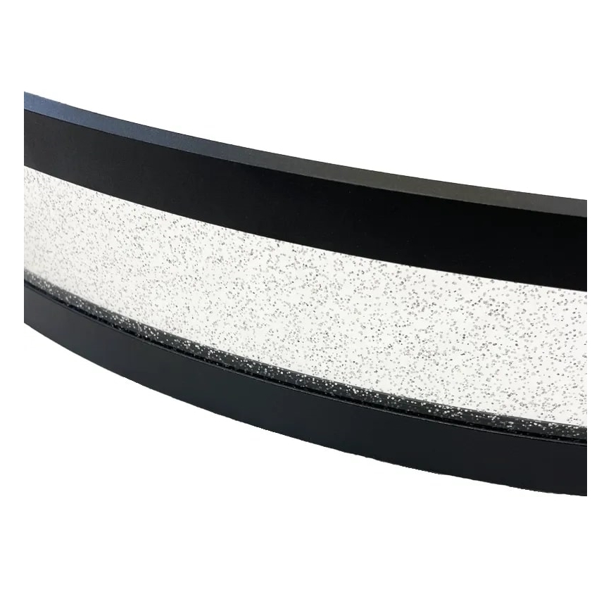 Світлодіодна підвісна люстра з регулюванням яскравості LED/70W/230V 3000-6500K діаметр 60 см чорний + пульт дистанційного керування