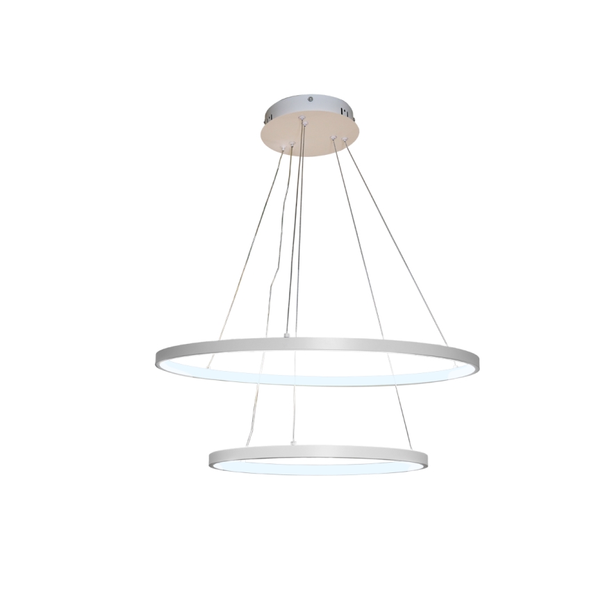 Світлодіодна підвісна люстра з регулюванням яскравості LED/75W/230V 3000-6500K діаметр 60 см + пульт дистанційного керування