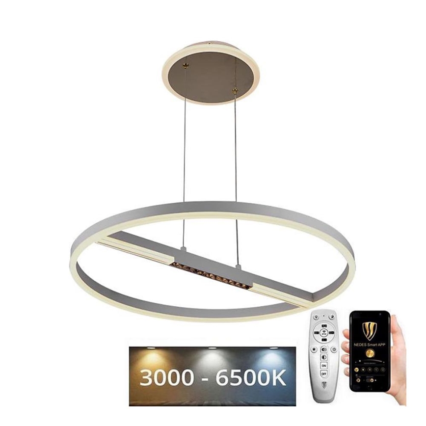 Світлодіодна підвісна люстра з регулюванням яскравості LED/75W/230V 3000-6500K + пульт дистанційного керування