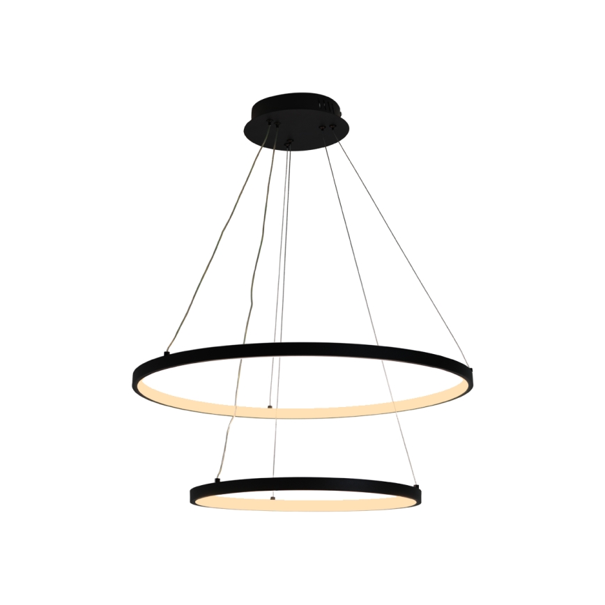 Світлодіодна підвісна люстра з регулюванням яскравості LED/75W/230V 3000-6500K діаметр 60 см + пульт дистанційного керування