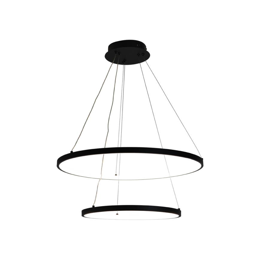 Світлодіодна підвісна люстра з регулюванням яскравості LED/75W/230V 3000-6500K діаметр 60 см + пульт дистанційного керування