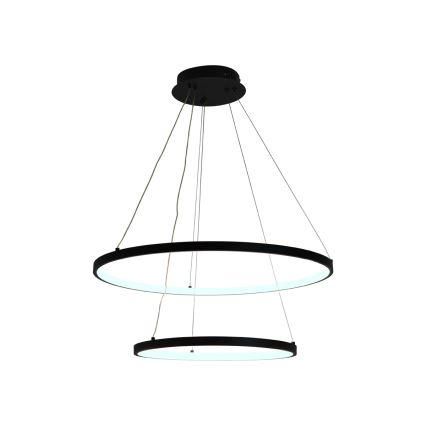 Світлодіодна підвісна люстра з регулюванням яскравості LED/75W/230V 3000-6500K діаметр 60 см + пульт дистанційного керування