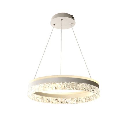 Світлодіодна підвісна люстра з регулюванням яскравості LED/80W/230V 3000-6500K білий + пульт дистанційного керування