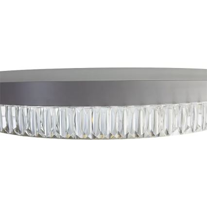 LED Кришталева підвісна люстра з регулюванням яскравості LED/80W/230V 3000-6500K білий + пульт дистанційного керування