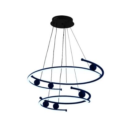 Світлодіодна підвісна люстра з регулюванням яскравості LED/80W/230V 3000-6500K + пульт дистанційного керування