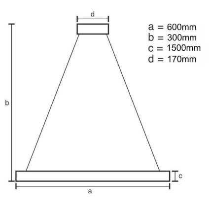 LED з регулюванням яскравості кришталева люстра підвісна LED/80W/230V 3000-6500K золотий + пульт дистанційного керування