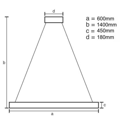 LED з регулюванням яскравості кришталева люстра підвісна LED/80W/230V 3000-6500K золотий + пульт дистанційного керування