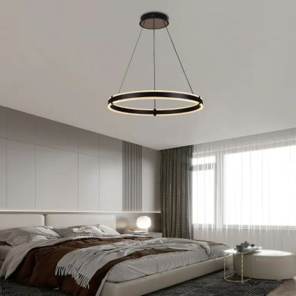 Світлодіодна підвісна люстра з регулюванням яскравості LED/85W/230V 3000-6500K + пульт дистанційного керування