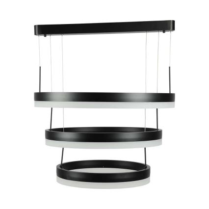 Світлодіодна підвісна люстра з регулюванням яскравості LED/86W/230V 3000K чорний
