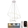 Світлодіодна підвісна люстра з регулюванням яскравості LED/90W/230V 3000-6500K діаметр 60 см + пульт дистанційного керування