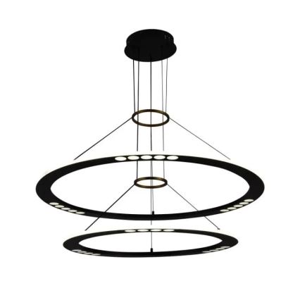 Світлодіодна підвісна люстра з регулюванням яскравості LED/90W/230V 3000-6500K + пульт дистанційного керування