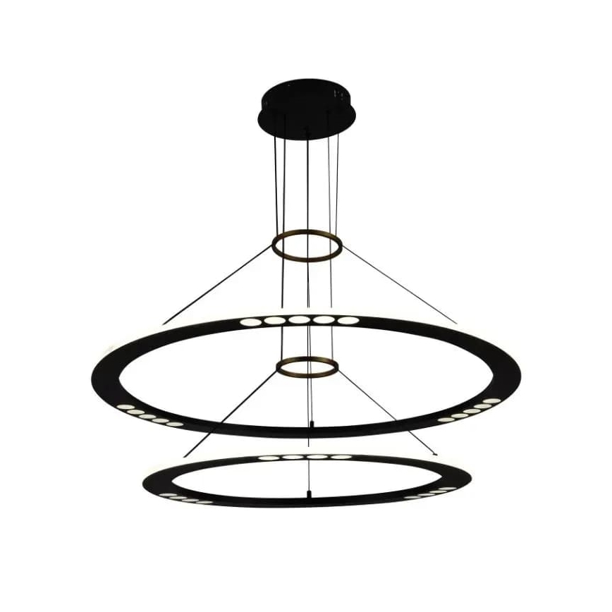 Світлодіодна підвісна люстра з регулюванням яскравості LED/90W/230V 3000-6500K + пульт дистанційного керування