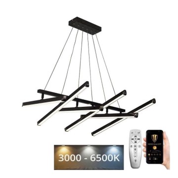 Світлодіодна підвісна люстра з регулюванням яскравості LED/90W/230V 3000-6500K + пульт дистанційного керування