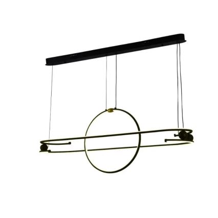 Світлодіодна підвісна люстра з регулюванням яскравості LED/95W/230V 3000-6500K + пульт дистанційного керування