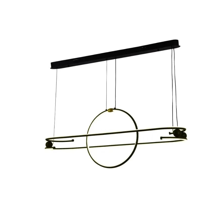 Світлодіодна підвісна люстра з регулюванням яскравості LED/95W/230V 3000-6500K + пульт дистанційного керування