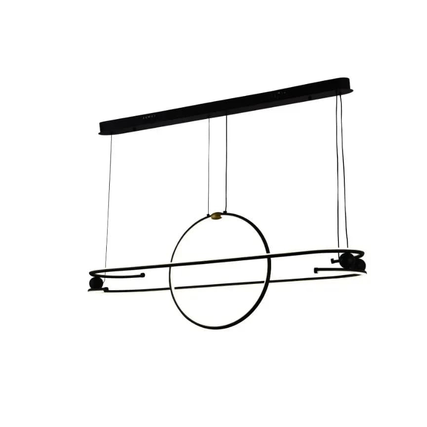 Світлодіодна підвісна люстра з регулюванням яскравості LED/95W/230V 3000-6500K + пульт дистанційного керування