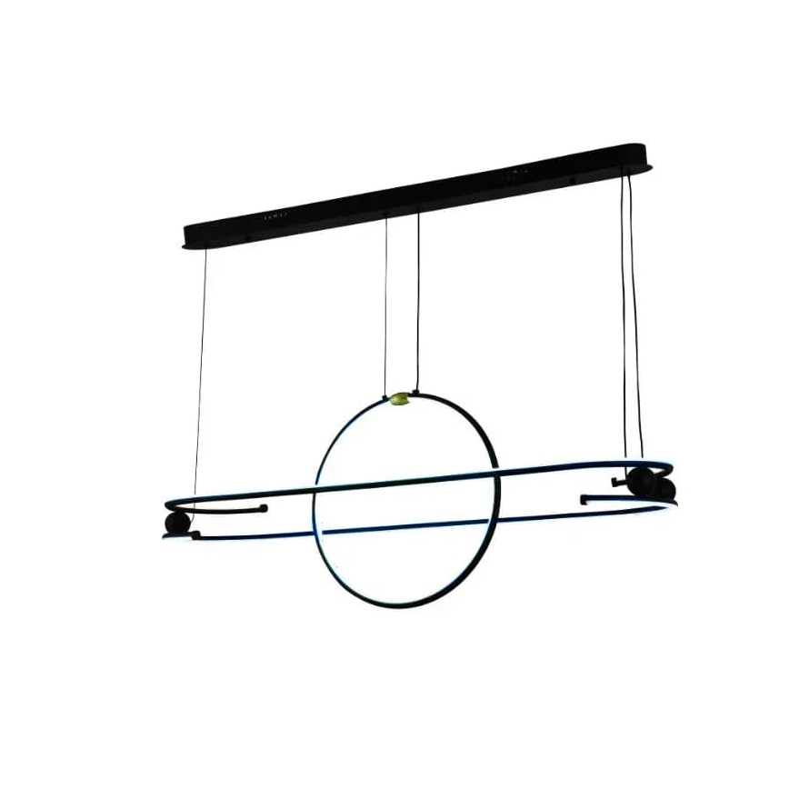 Світлодіодна підвісна люстра з регулюванням яскравості LED/95W/230V 3000-6500K + пульт дистанційного керування