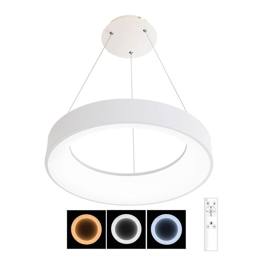 Світлодіодна підвісна люстра з регулюванням яскравості NEST LED/40W/230V 3000-6500K білий + дистанційне керування