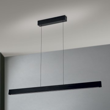 Світлодіодна підвісна люстра з регулюванням яскравості TARA LED/44W/230V 2700/3800/4500/5700K чорний