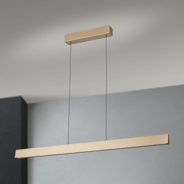 Світлодіодна підвісна люстра з регулюванням яскравості TARA LED/44W/230V 2700/3800/4500/5700K золотий