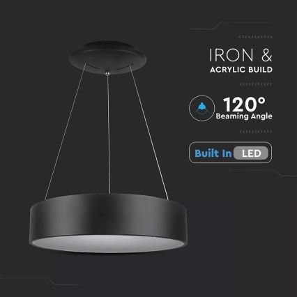 Світлодіодна підвісна люстра з регульованою яскравістю 1xLED/30W/230V