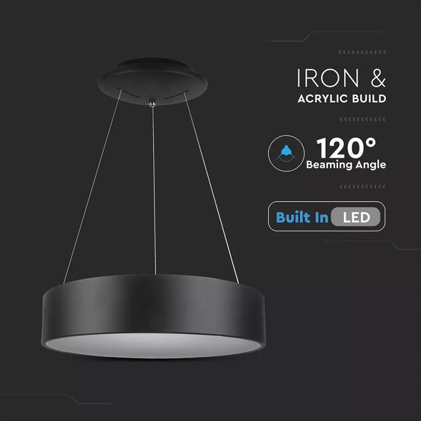 Світлодіодна підвісна люстра з регульованою яскравістю 1xLED/30W/230V