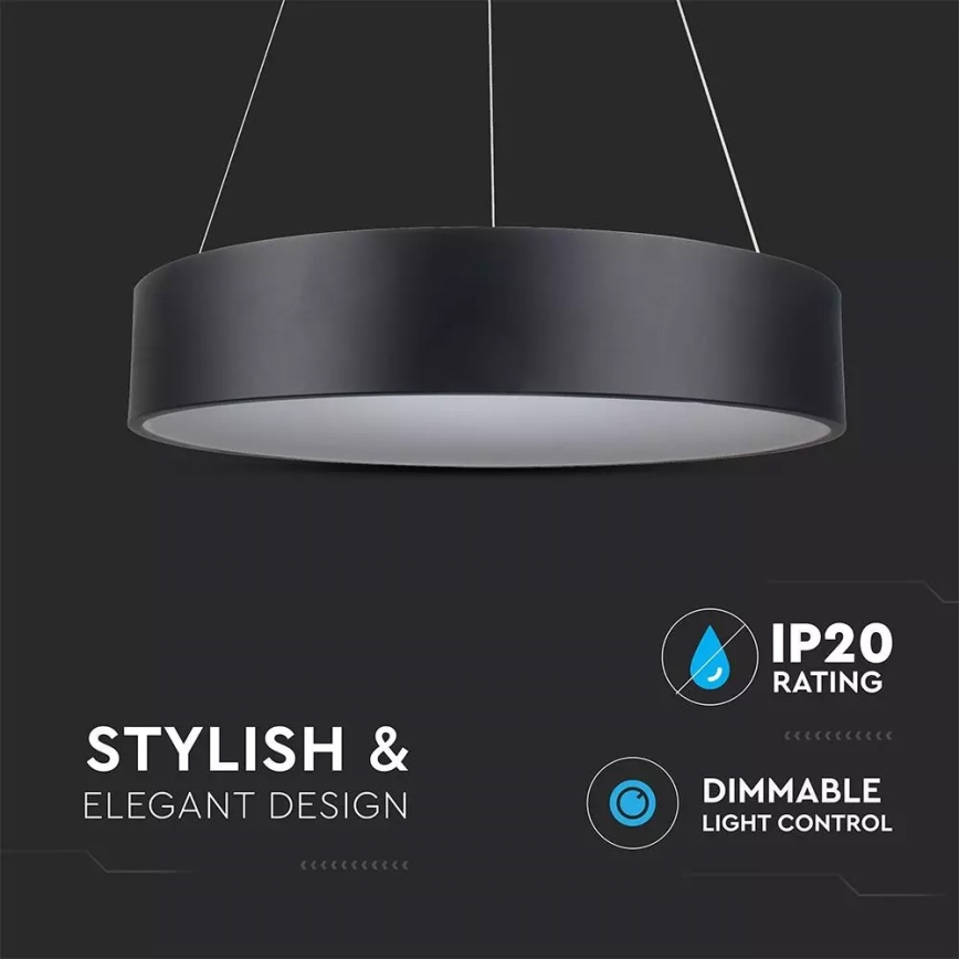 Світлодіодна підвісна люстра з регульованою яскравістю 1xLED/30W/230V
