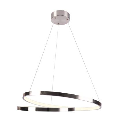 Світлодіодна підвісна люстра ZEFIRA LED/40W/230V 4000K діаметр 50 см глянцевий хром