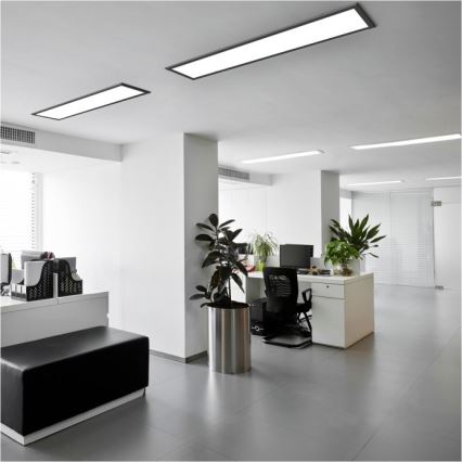 Світлодіодна пристельова панель BRISBANE LED/36W/230V 4000K 29,5x119 см чорний