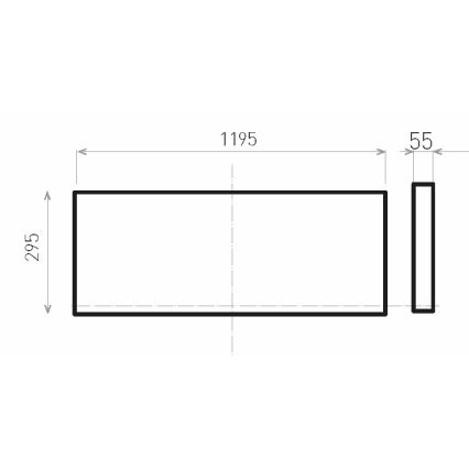Світлодіодна пристельова панель ILLY II UGR LED/46W/230V