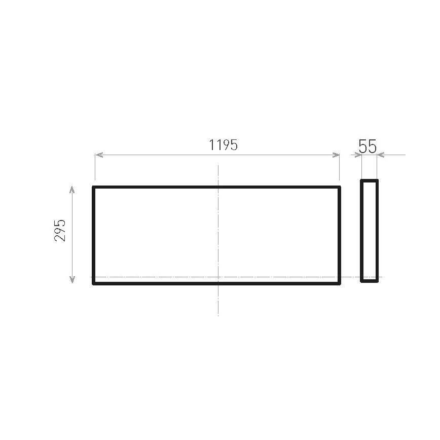 Світлодіодна пристельова панель ILLY II UGR LED/46W/230V