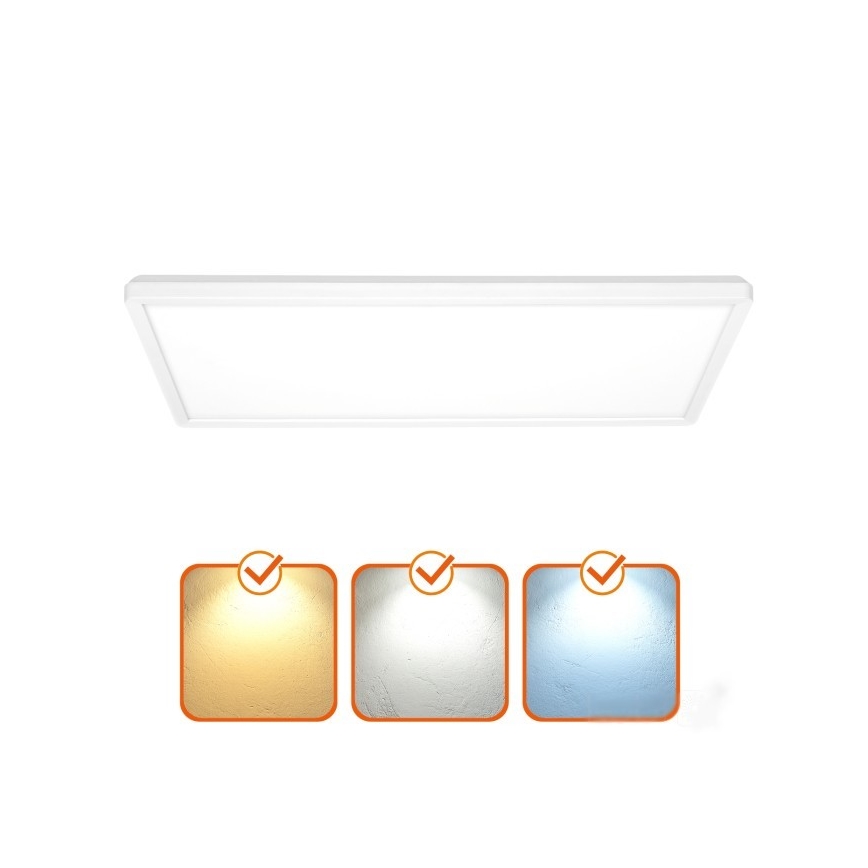 Світлодіодна пристельова панель NIVERA LED/32W/230V IP54 3000/4000/6000K 29,5x59,5 см білий