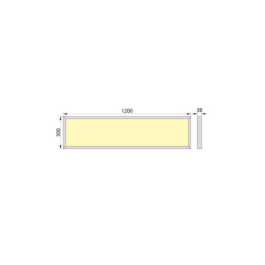 Світлодіодна пристельова панель OREGA LED/40W/230V 4000K