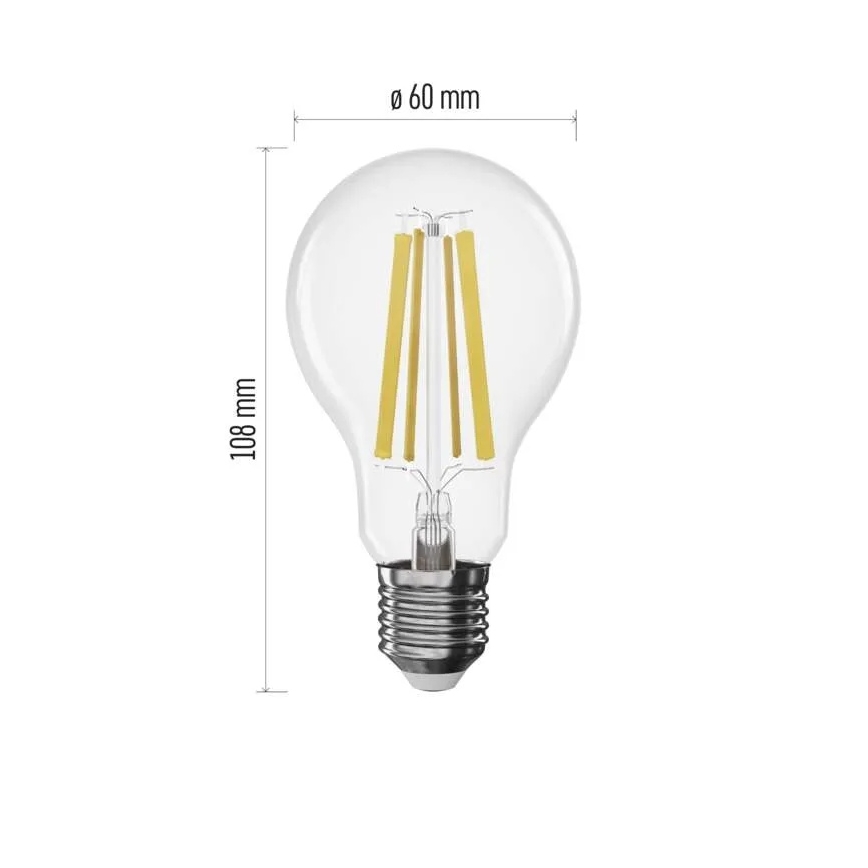 Світлодіодна регульована лампа FILAMENT A60 E27/11W/230V 4000K