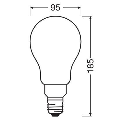 Світлодіодна регульована лампа STAR E27/24W/230V 4000K - Osram
