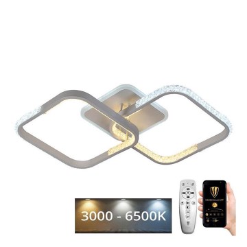 Світлодіодна регульована накладна люстра LED/55W/230V 3000-6500K + дистанційне керування