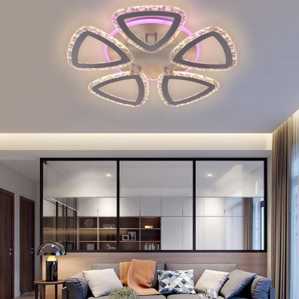 LED накладна люстра з регулюванням яскравості LED/70W/230V 3000-6500K + пульт дистанційного керування
